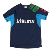 アスレタ（ATHLETA）（キッズ）サッカー フットサルウェア Tシャツ ジュニア 切替プラシャツ XE-419J NVY