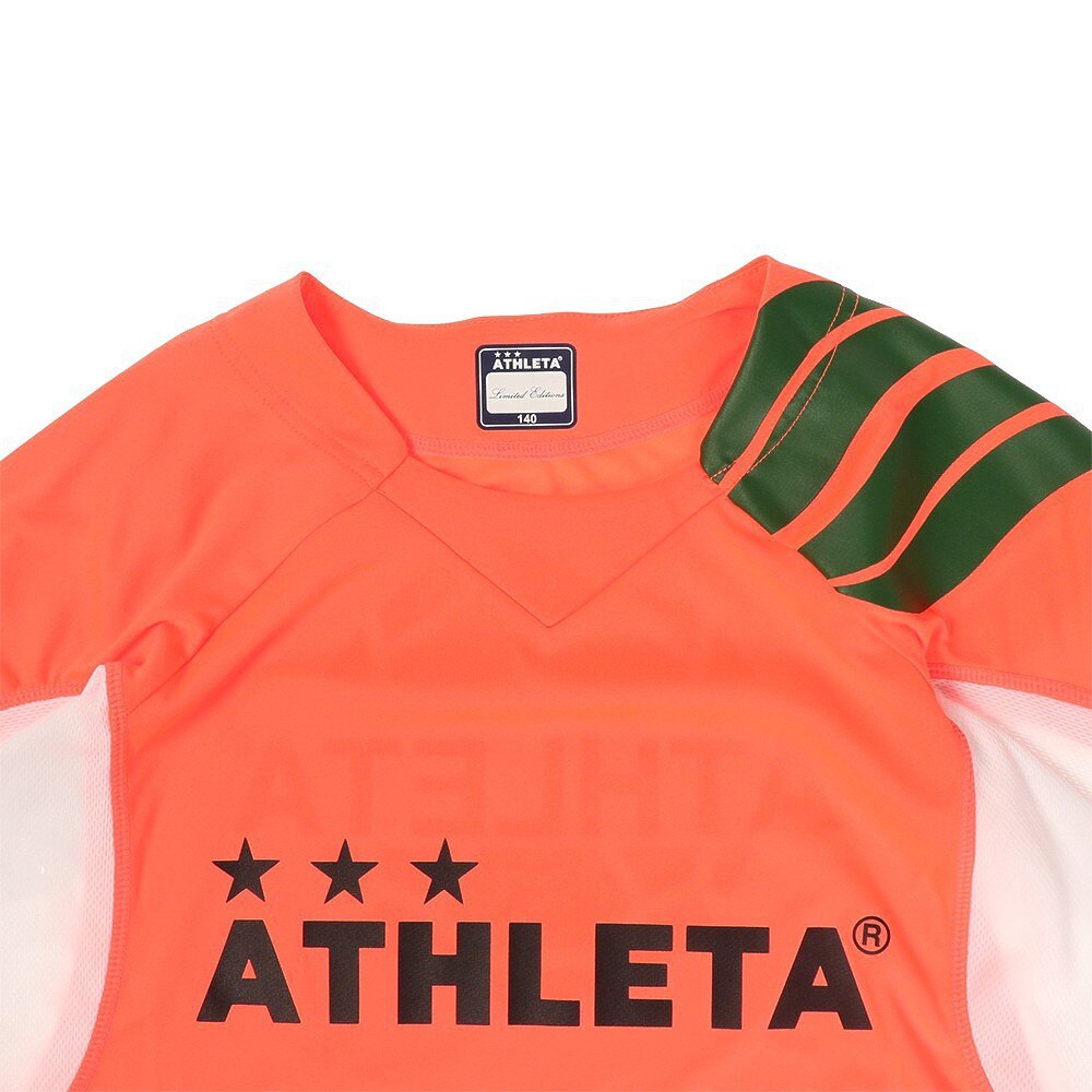 アスレタ（ATHLETA）（キッズ）サッカー フットサルウェア Tシャツ ジュニア 切替プラシャツ XE-419J RED