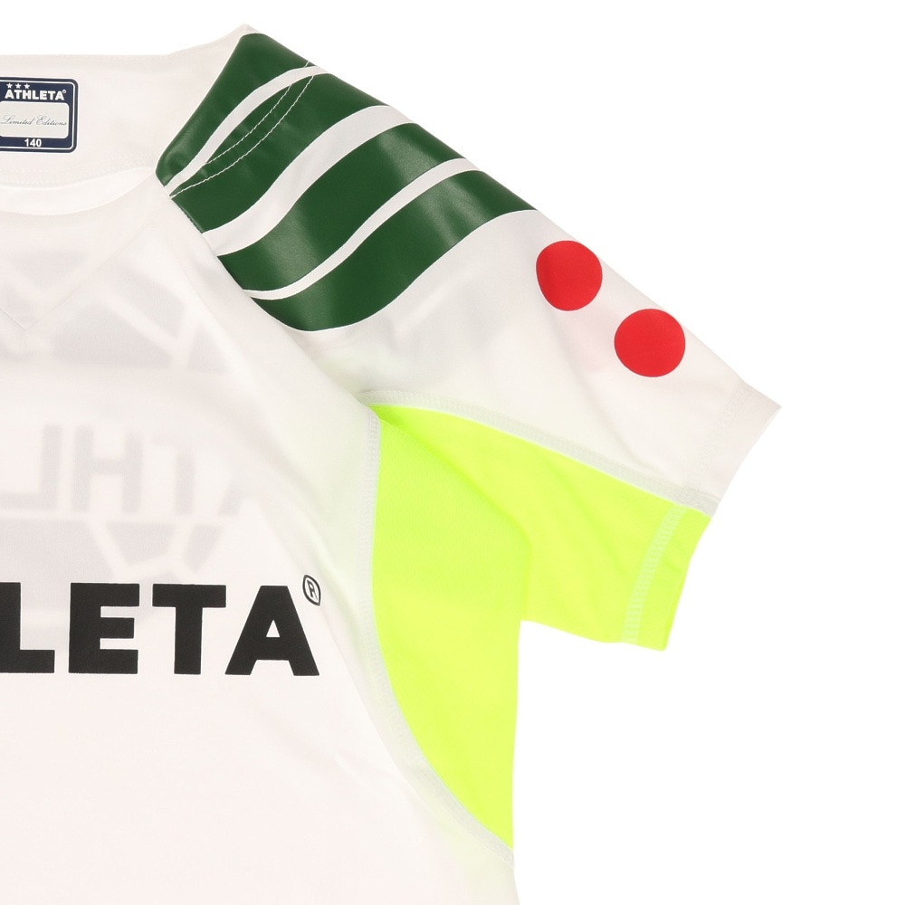 アスレタ（ATHLETA）（キッズ）サッカー フットサルウェア Tシャツ ジュニア 切替プラシャツ XE-419J WHT