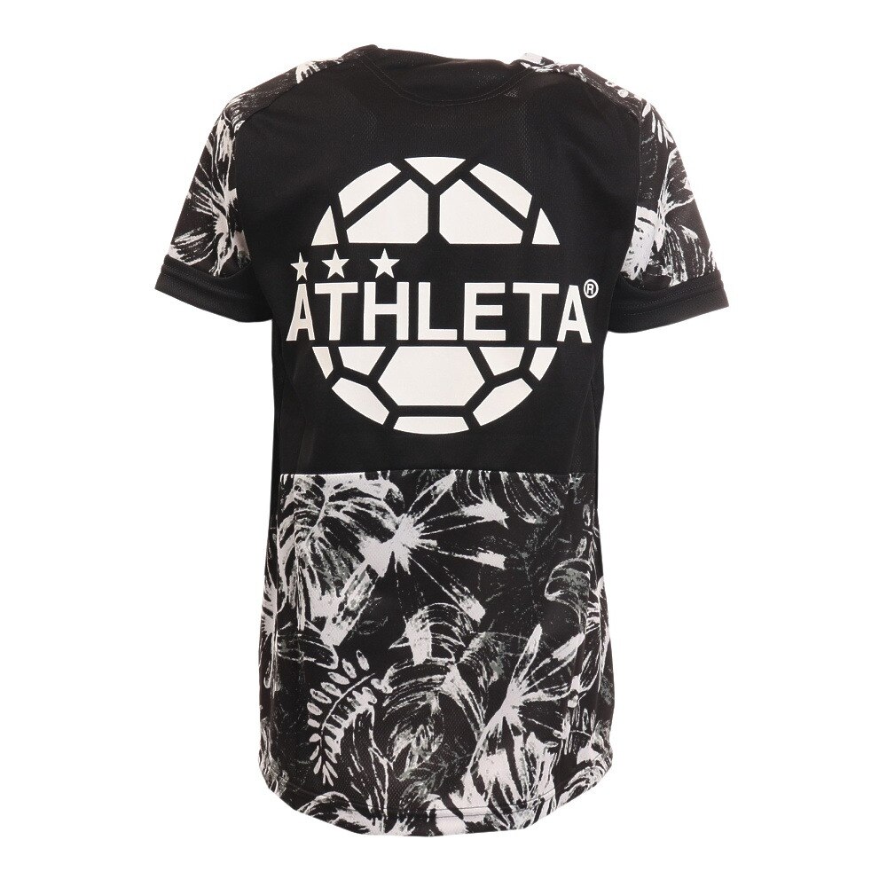 アスレタ（ATHLETA）（キッズ）サッカー フットサルウェア Tシャツ ジュニア 総柄プラシャツ XE-421J BLK