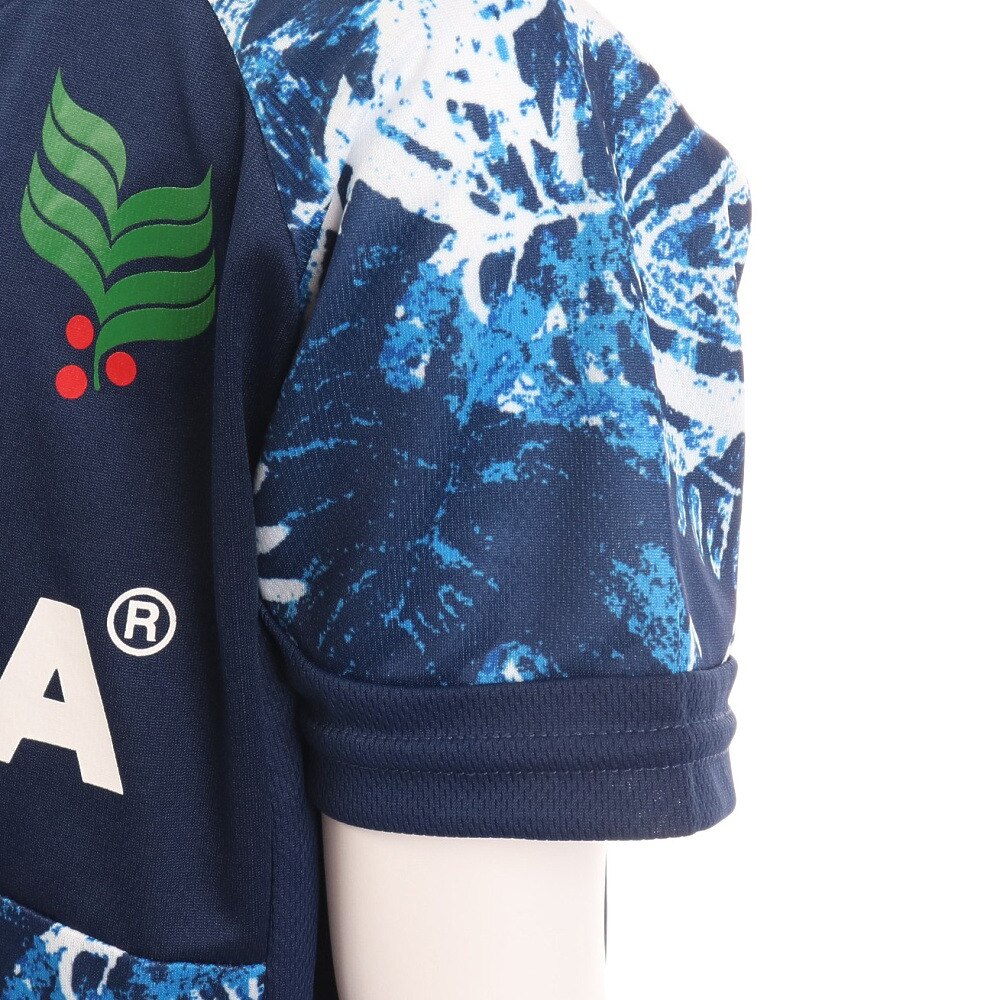 アスレタ（ATHLETA）（キッズ）サッカー フットサルウェア Tシャツ ジュニア 総柄プラシャツ XE-421J NVY★★★