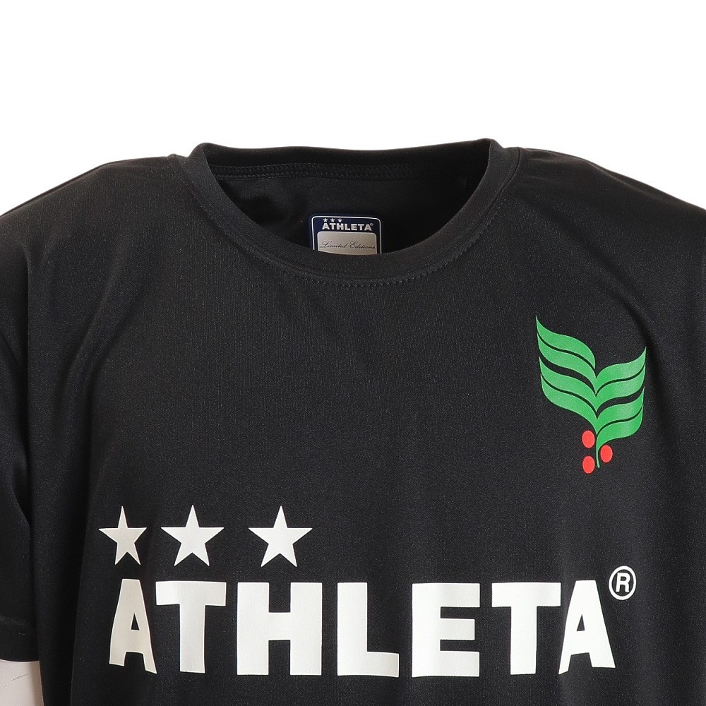 アスレタ（ATHLETA）（キッズ）サッカー フットサルウェア Tシャツ ジュニア ロゴプラシャツ XE-422J BLK