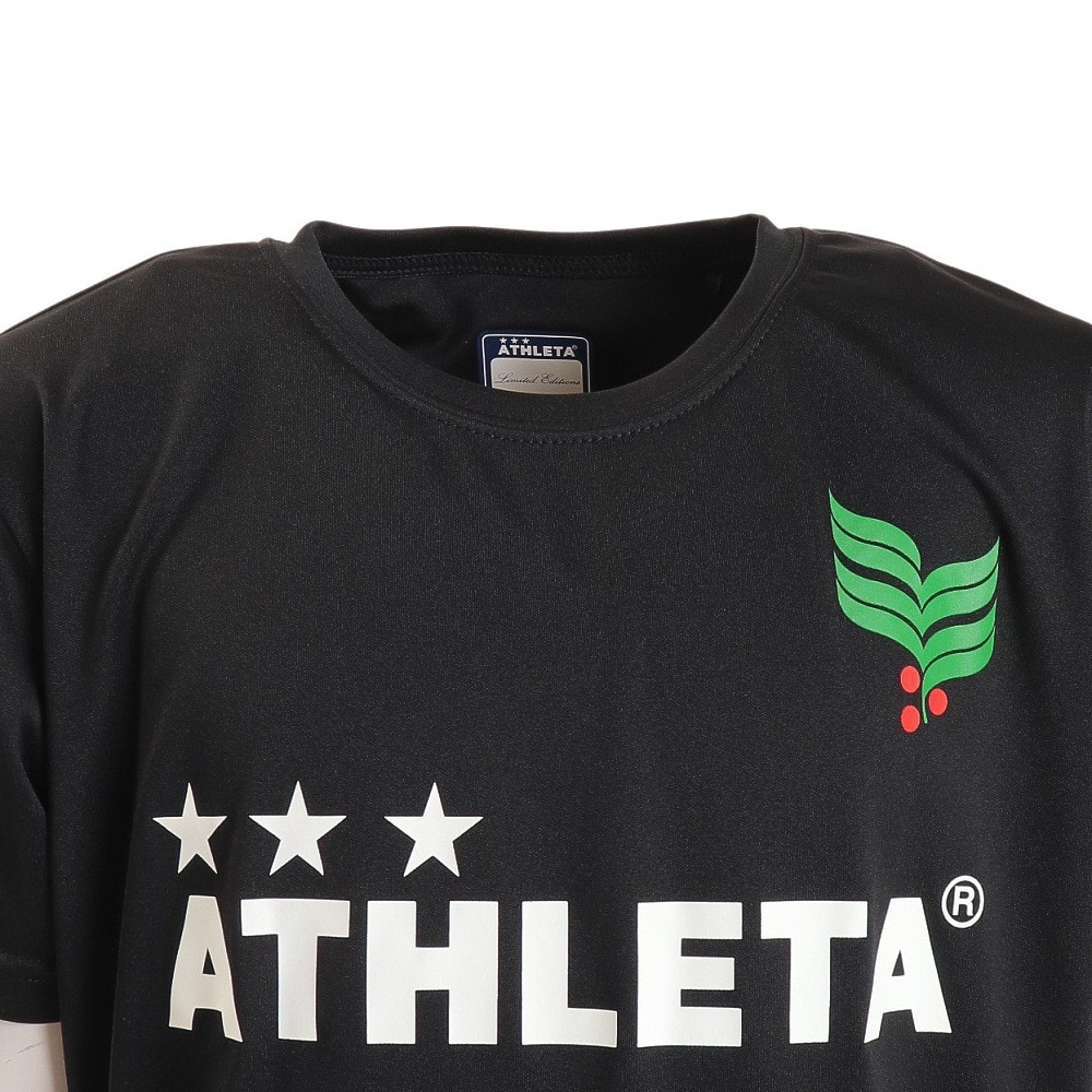 アスレタ（ATHLETA）（キッズ）サッカー フットサルウェア Tシャツ ジュニア ロゴプラシャツ XE-422J BLK★★★