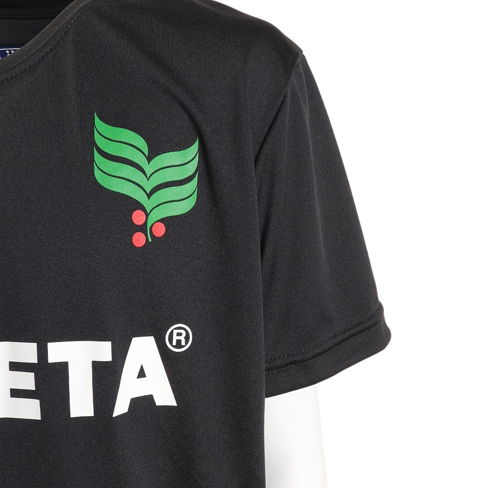 アスレタ（ATHLETA）（キッズ）サッカー フットサルウェア Tシャツ ジュニア ロゴプラシャツ XE-422J BLK★★★