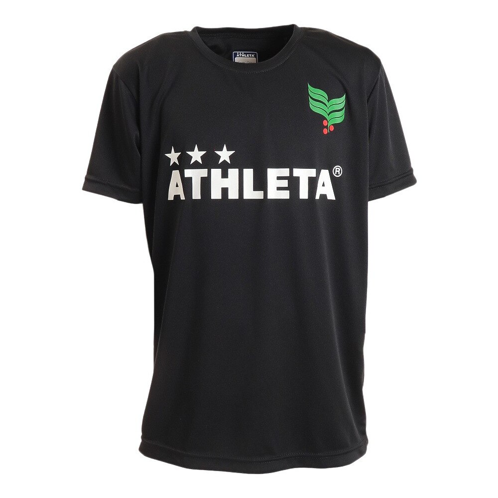 アスレタ（ATHLETA）（キッズ）サッカー フットサルウェア Tシャツ ジュニア ロゴプラシャツ XE-422J BLK★★★