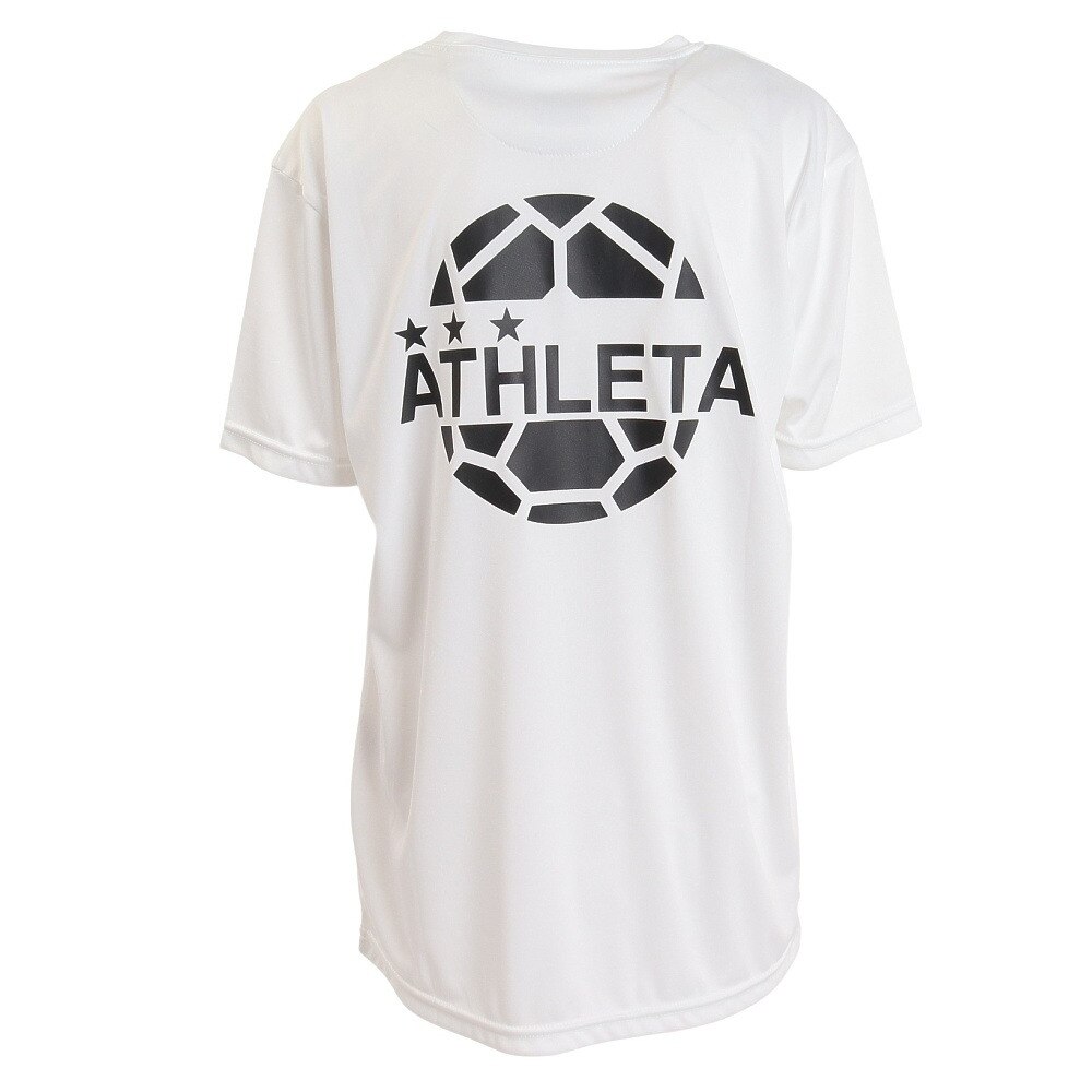 アスレタ（ATHLETA）（キッズ）サッカー フットサルウェア Tシャツ ジュニア ロゴプラシャツ XE-422J WHT