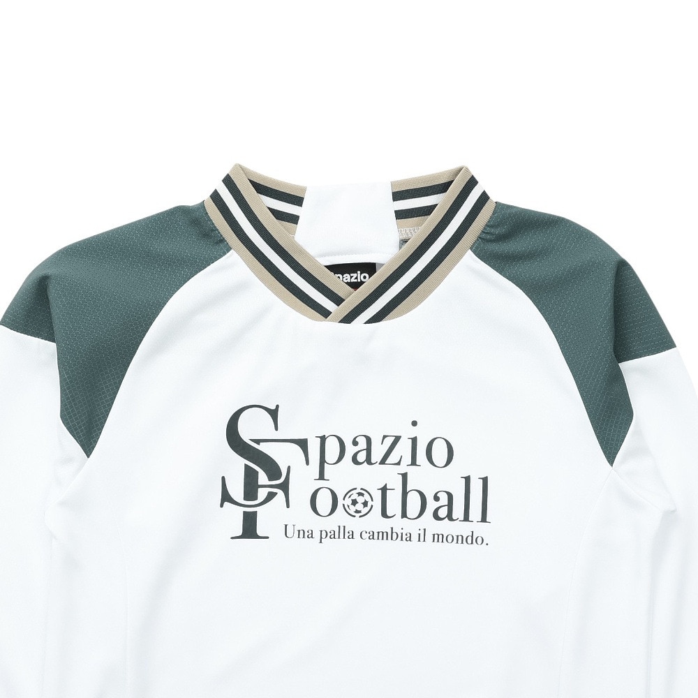 スパッツィオ（SPAZIO）（キッズ）サッカー フットサルウェア ジュニア ラインリブ 長袖プラシャツ GE-1017-01