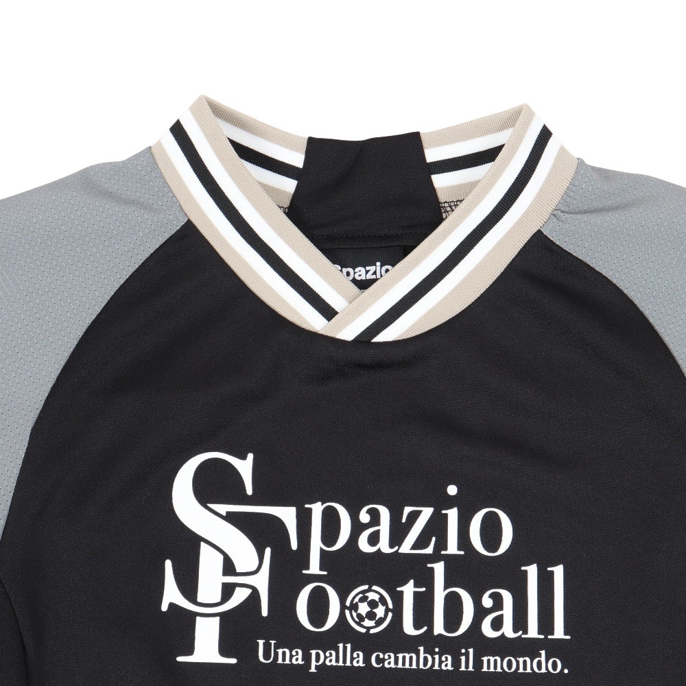 スパッツィオ（SPAZIO）（キッズ）サッカー フットサルウェア ジュニア ラインリブ 長袖プラシャツ GE-1017-02