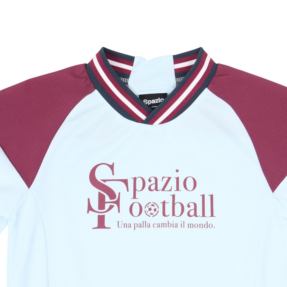 スパッツィオ（SPAZIO）（キッズ）サッカー フットサルウェア ジュニア ラインリブ 長袖プラシャツ GE-1017-23