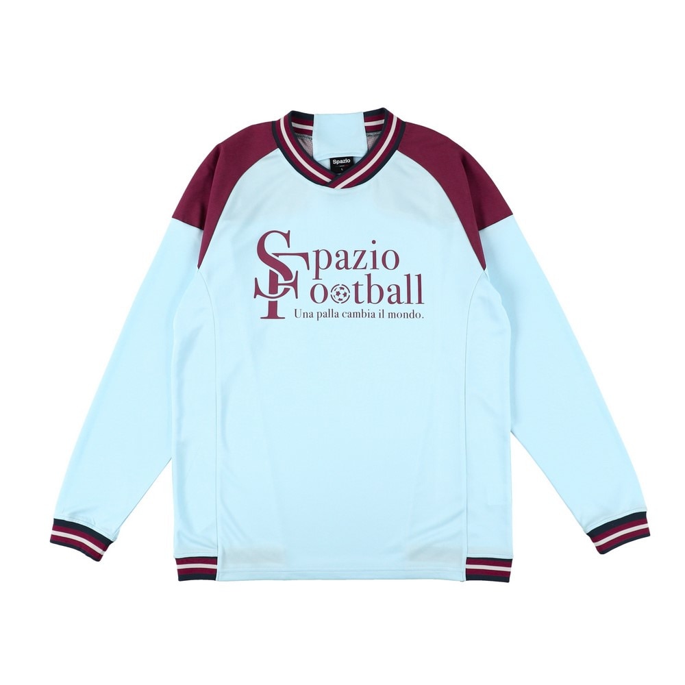 スパッツィオ（SPAZIO）（キッズ）サッカー フットサルウェア ジュニア ラインリブ 長袖プラシャツ GE-1017-23