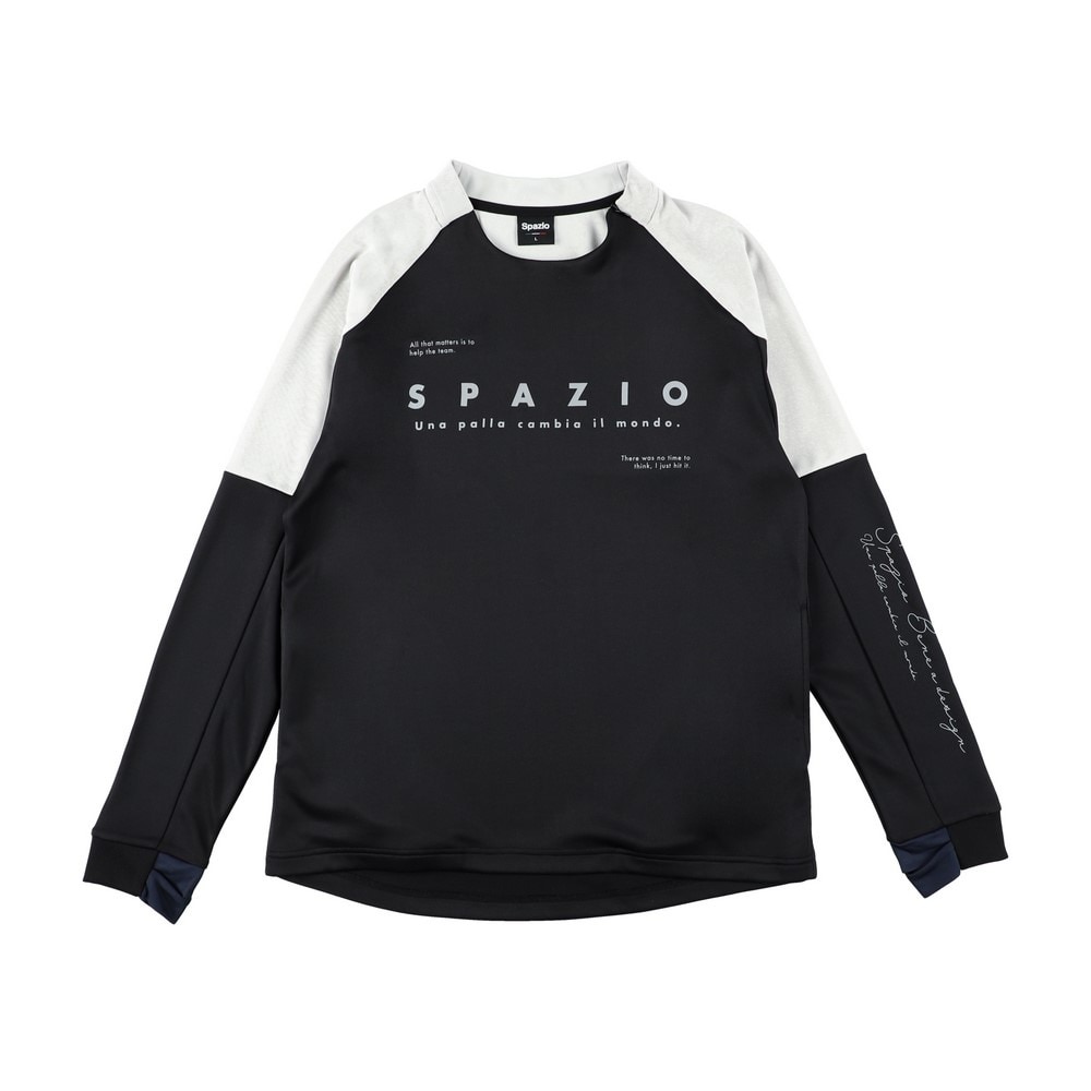 スパッツィオ（SPAZIO）（キッズ）サッカー フットサルウェア ジュニア 脇パネル ミッドトレーニングトップ GE-1039-02