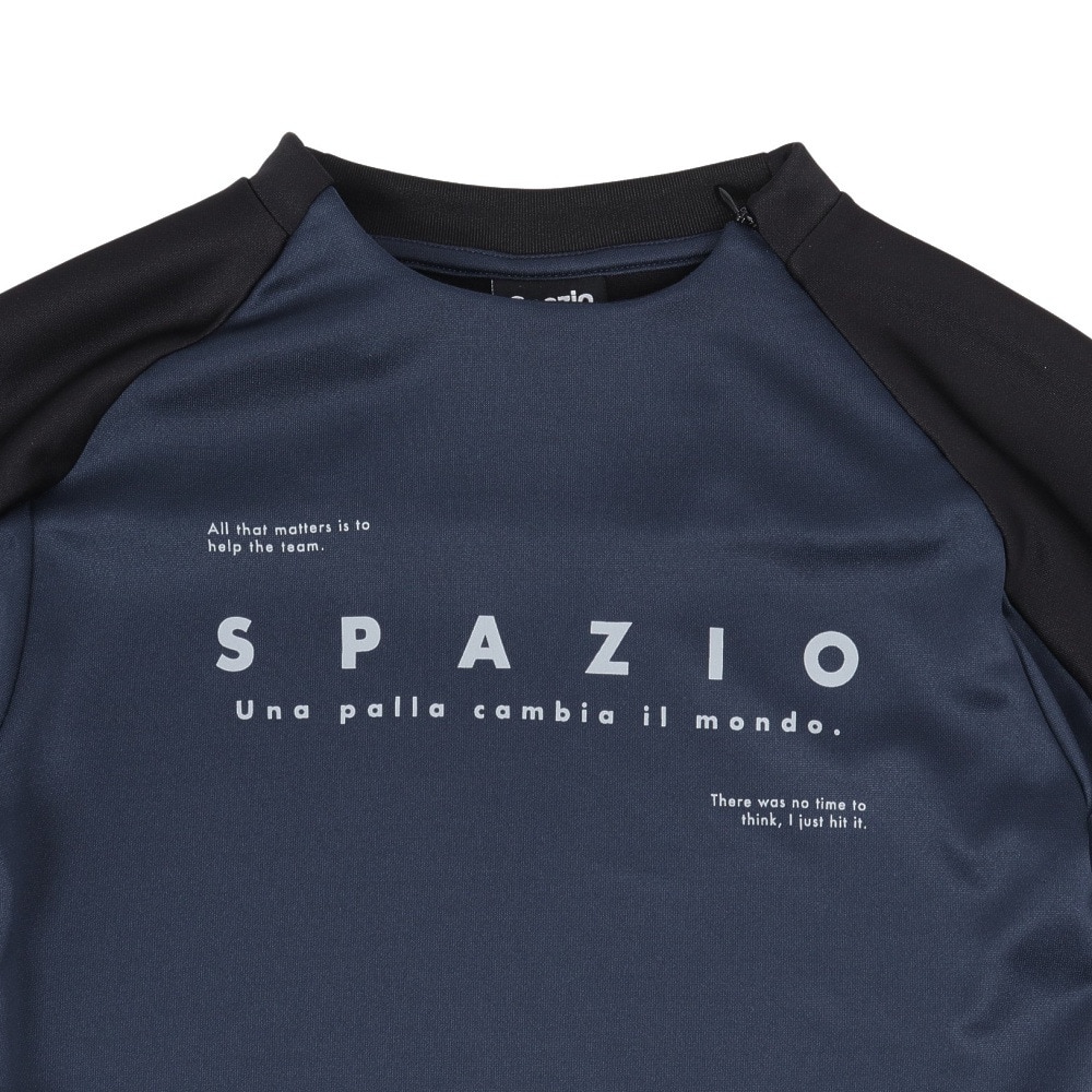 スパッツィオ（SPAZIO）（キッズ）サッカー フットサルウェア ジュニア 脇パネル ミッドトレーニングトップ GE-1039-21