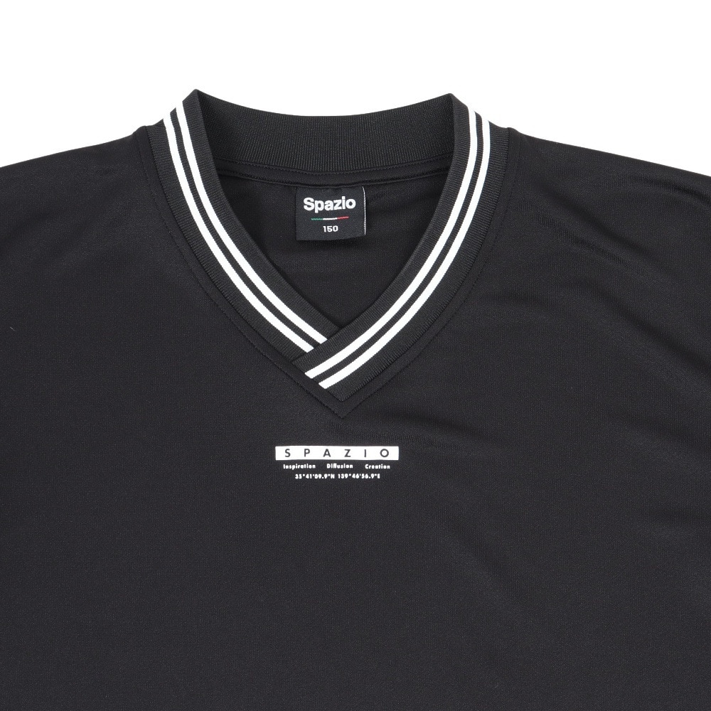 スパッツィオ（SPAZIO）（キッズ）サッカー フットサルウェア ジュニア オーバーサイズ Vネック長袖プラシャツ GE-1040-02