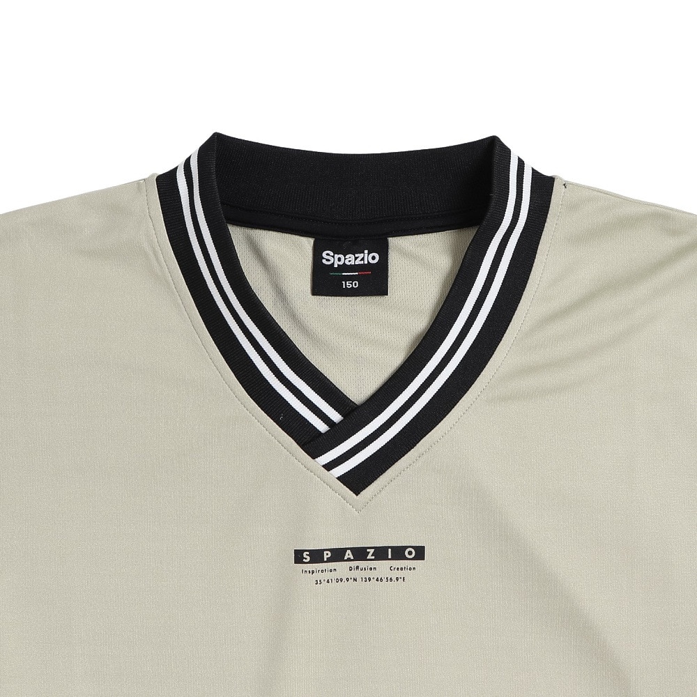 スパッツィオ（SPAZIO）（キッズ）サッカー フットサルウェア ジュニア オーバーサイズ Vネック長袖プラシャツ GE-1040-09