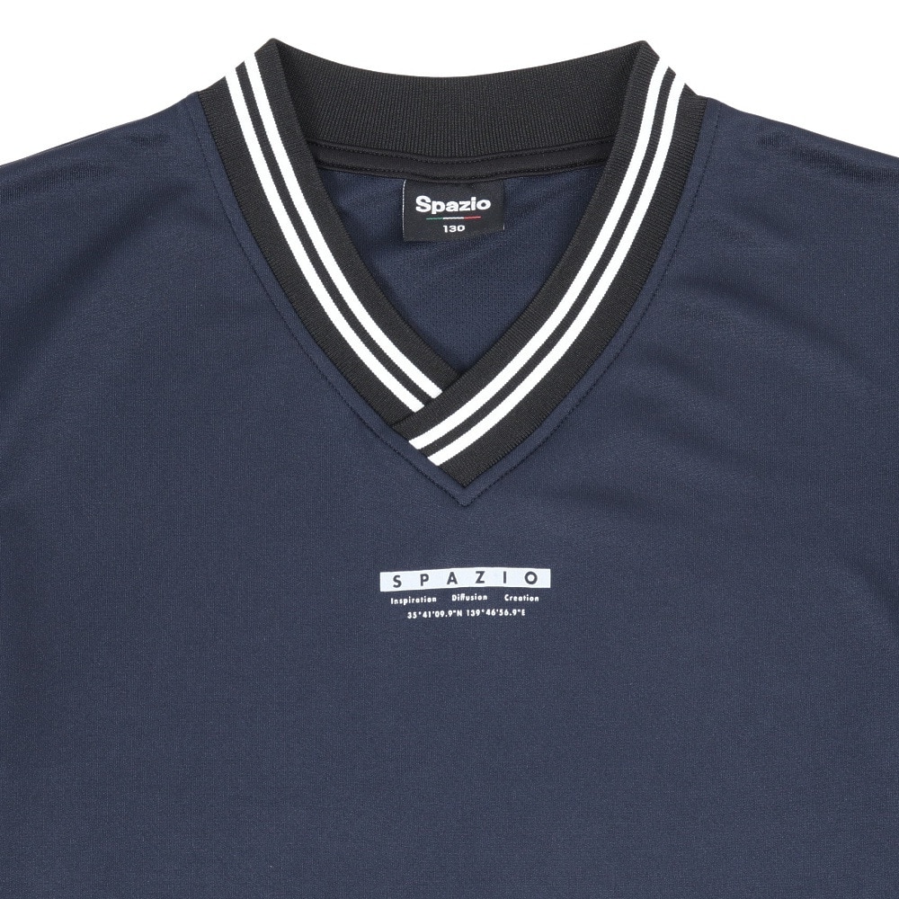 スパッツィオ（SPAZIO）（キッズ）サッカー フットサルウェア ジュニア オーバーサイズ Vネック長袖プラシャツ GE-1040-21