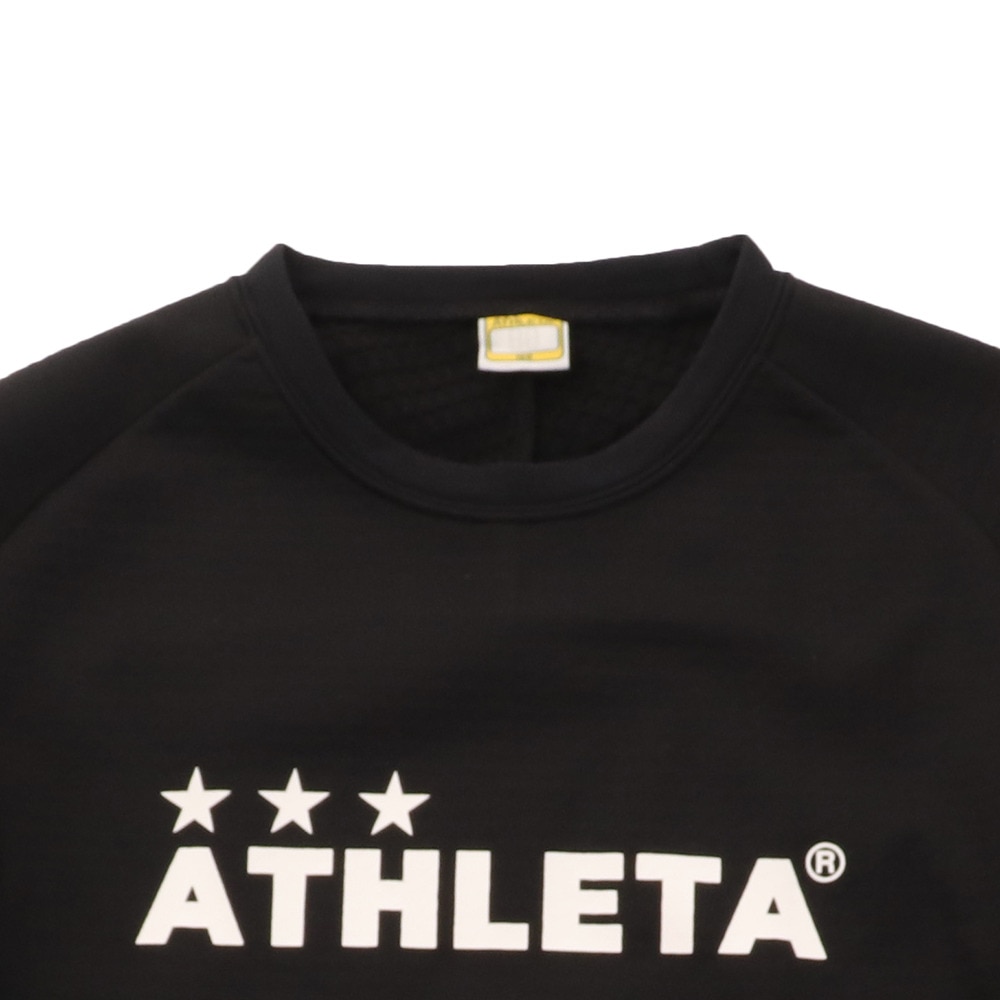 アスレタ（ATHLETA）（キッズ）サッカー フットサルウェア ジュニア 防風スウェットシャツ 3357J BLKXBLK