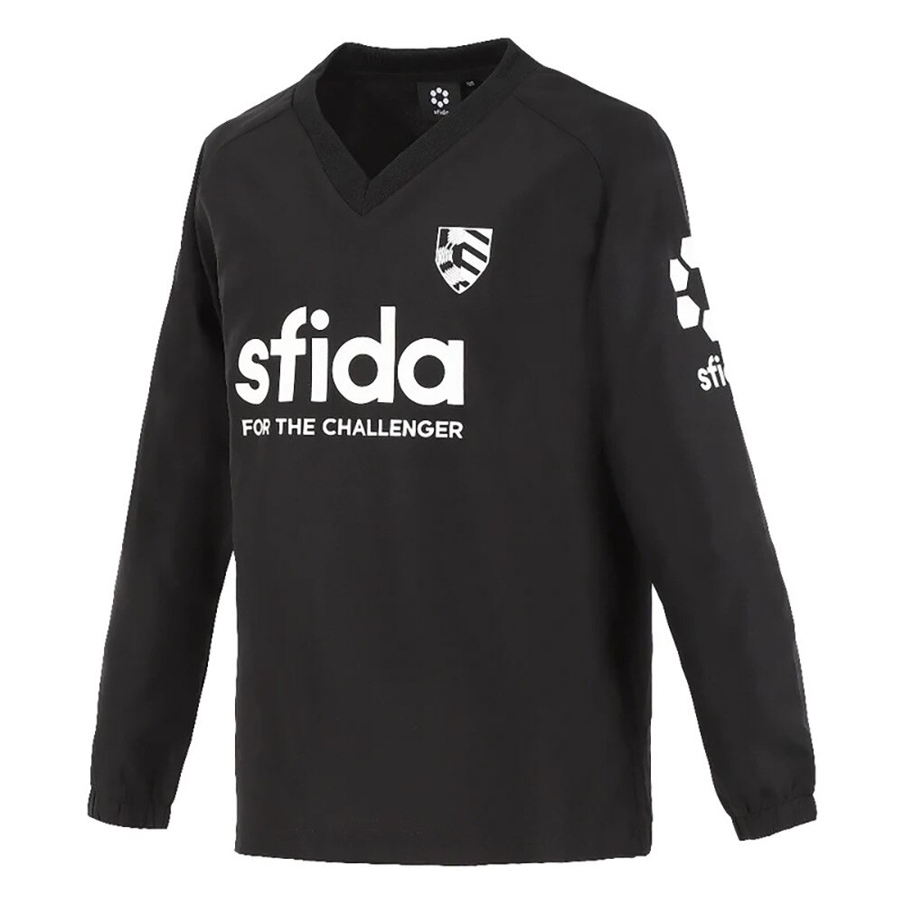 スフィーダ（SFIDA）（キッズ）サッカー フットサルウェア ジュニア ピステ 上下セット Challengder ウインドスーツセット SA-22523JR BLK/BLK