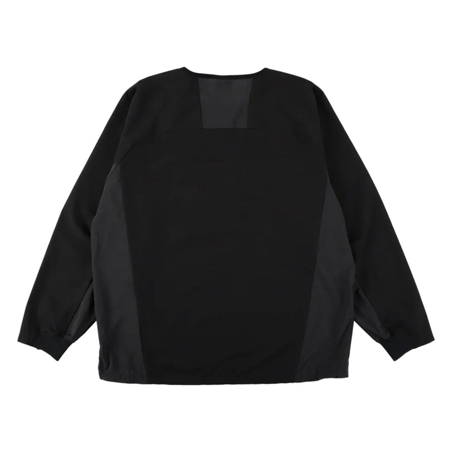 スパッツィオ（SPAZIO）（キッズ）サッカー フットサルウェア ジュニア ハーフジップドットメッシュ切替長袖ピステシャツ GE-1018-02