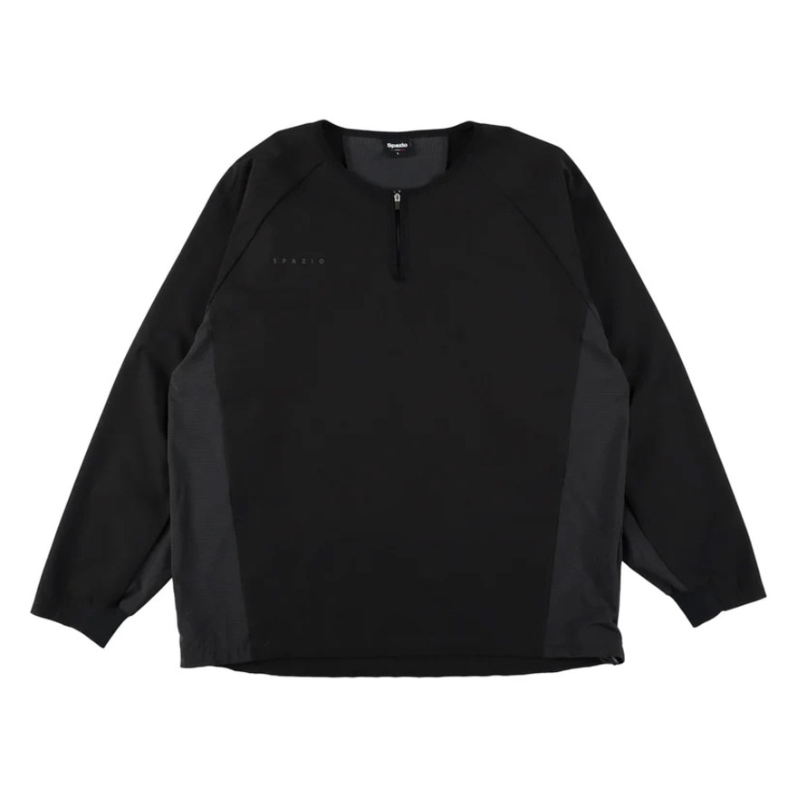 スパッツィオ（SPAZIO）（キッズ）サッカー フットサルウェア ジュニア ハーフジップドットメッシュ切替長袖ピステシャツ GE-1018-02