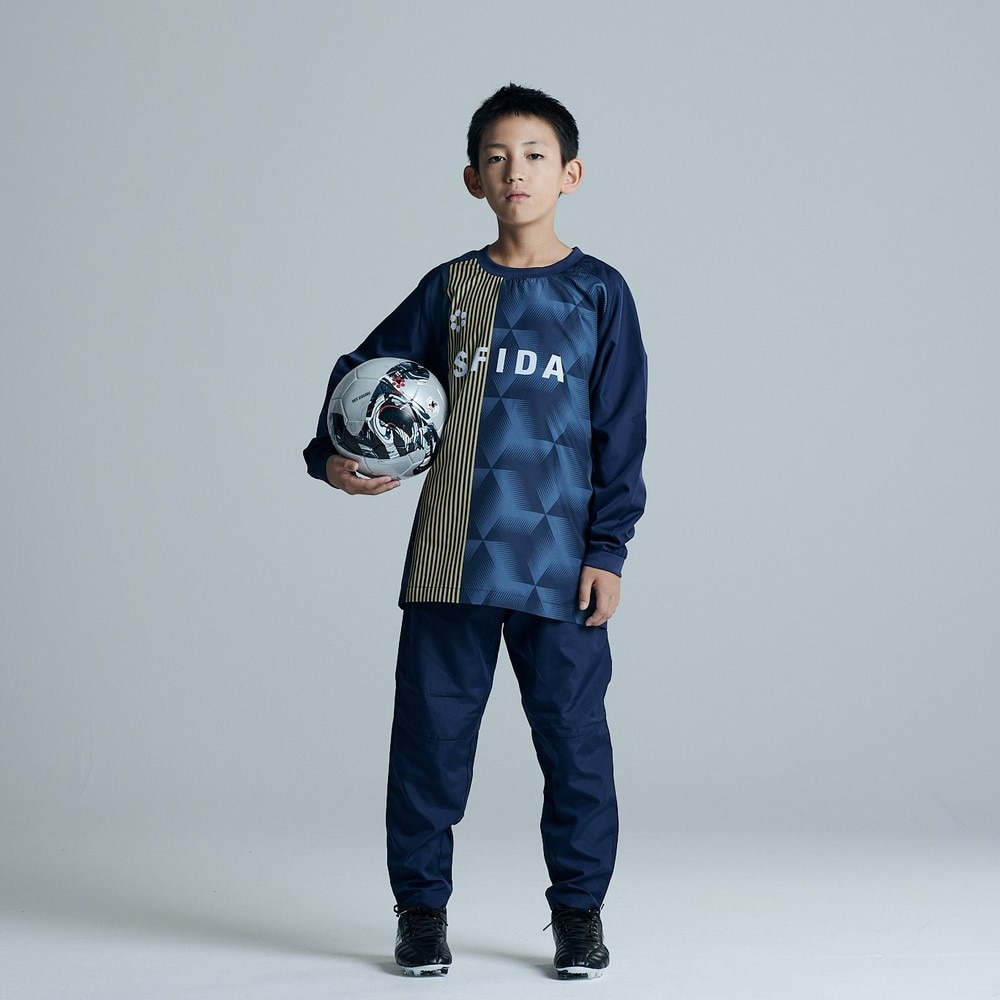 スフィーダ（SFIDA）（キッズ）サッカー フットサルウェア キッズ ジュニア 裏メッシュピステトップ SA-24X54JR NVY