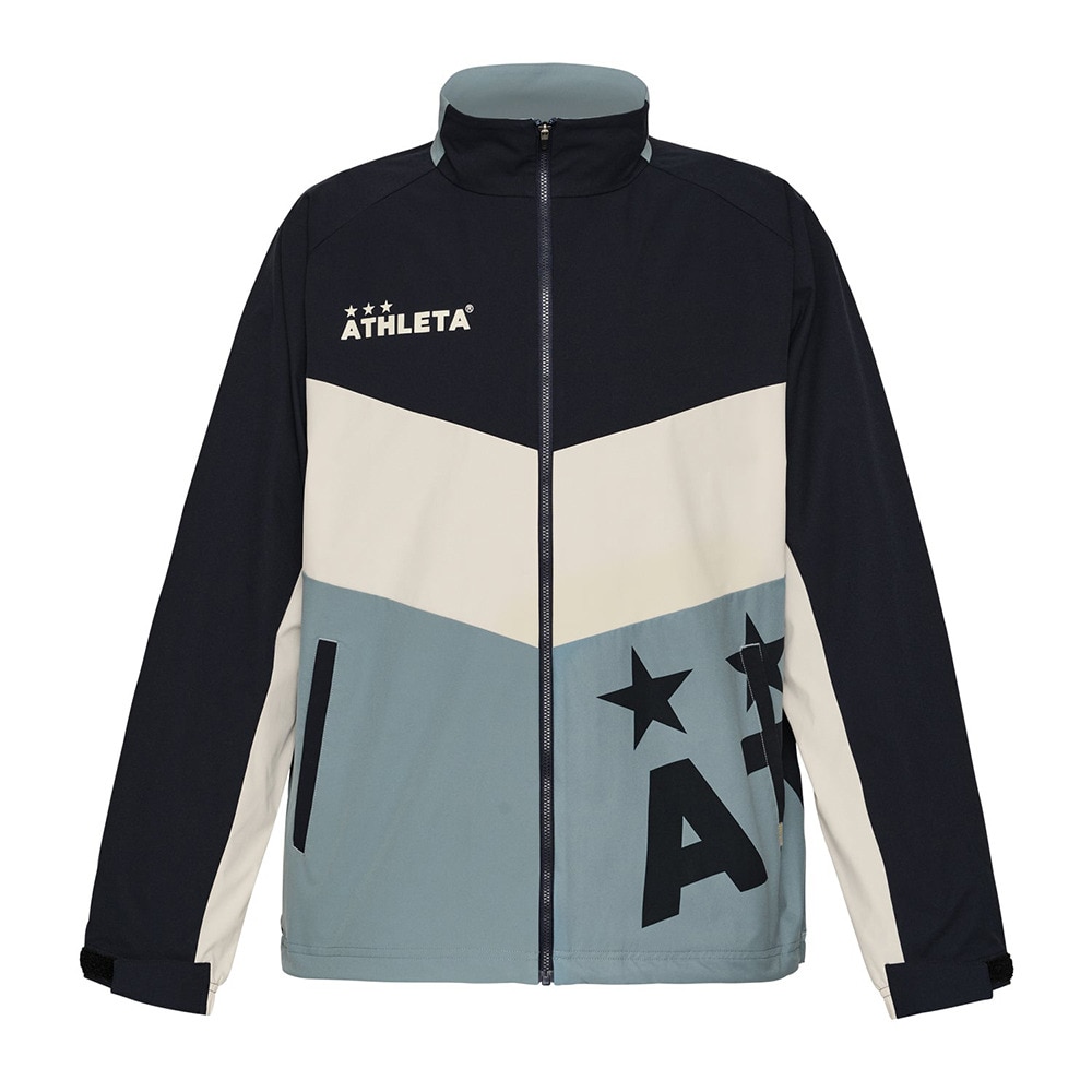 アスレタ サッカーウェア ピステ・ウィンドブレーカーシャツ ネイビー