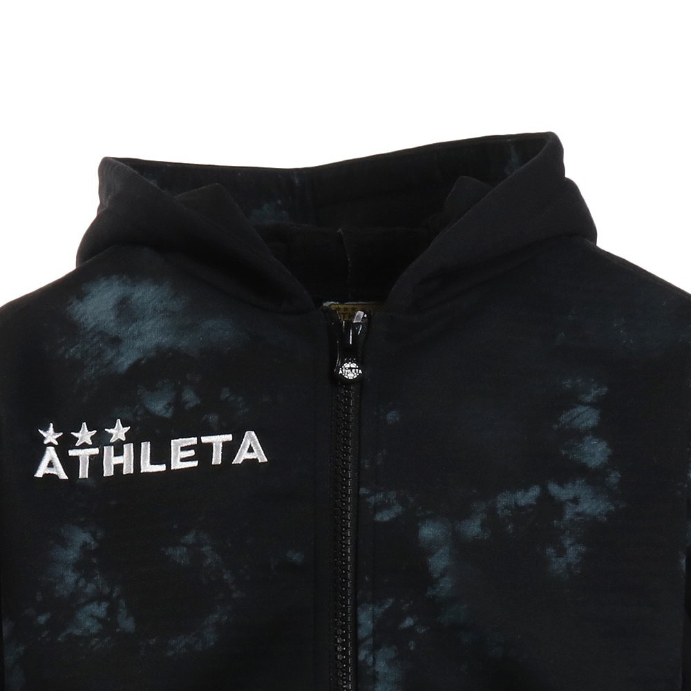 アスレタ（ATHLETA）（キッズ）ジュニア 防風スウェット ジップ パーカー 3355J BLK 