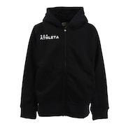 アスレタ（ATHLETA）（キッズ）ジュニア 防風スウェット ジップ パーカー 3355J BLKXBLKウェア