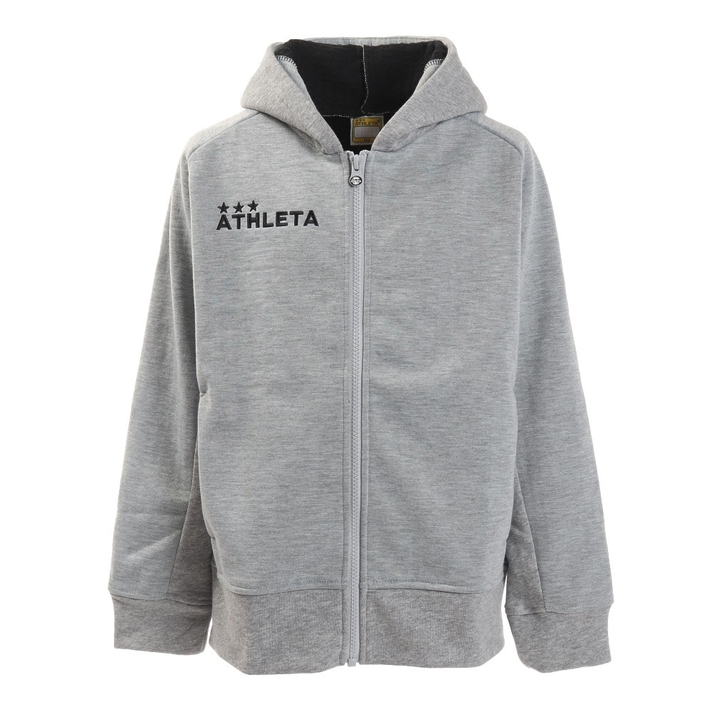 アスレタ（ATHLETA）（キッズ）ジュニア 防風スウェット フルジップパーカー 3355J GRYXGRY スポーツウェア