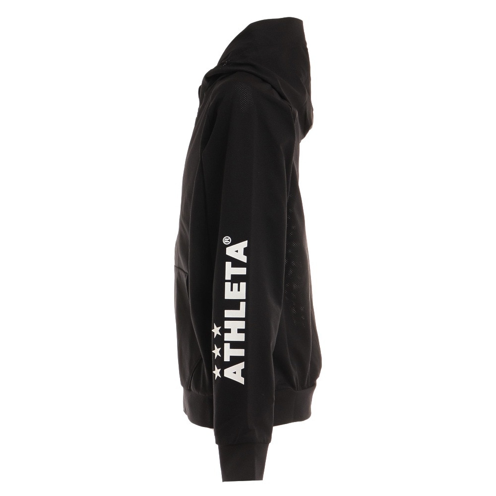 アスレタ（ATHLETA）（キッズ）ジュニア サッカー フットサルウェア スウェットジップパーカー 3359J BLK 速乾
