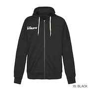 (キッズ)サッカー フットサルウェア ジュニア ジャガードスウェット ジップパーカー 3381J BLK 速乾
