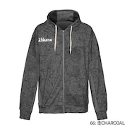 (キッズ)サッカー フットサルウェア ジュニア ジャガードスウェット ジップパーカー 3381J CGRY 速乾