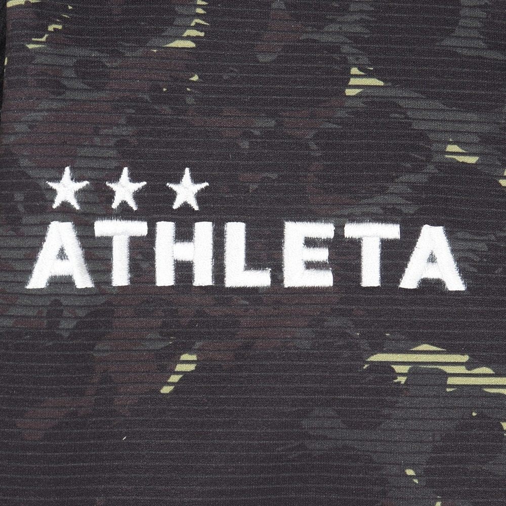 アスレタ（ATHLETA）（キッズ）サッカー フットサルウェア ジュニア 防風スウェット ZIP パーカー 3389J BLK