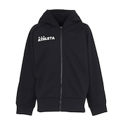 (キッズ)サッカー フットサルウェア ジュニア 防風スウェット ZIP パーカー 3389J BLKBLK