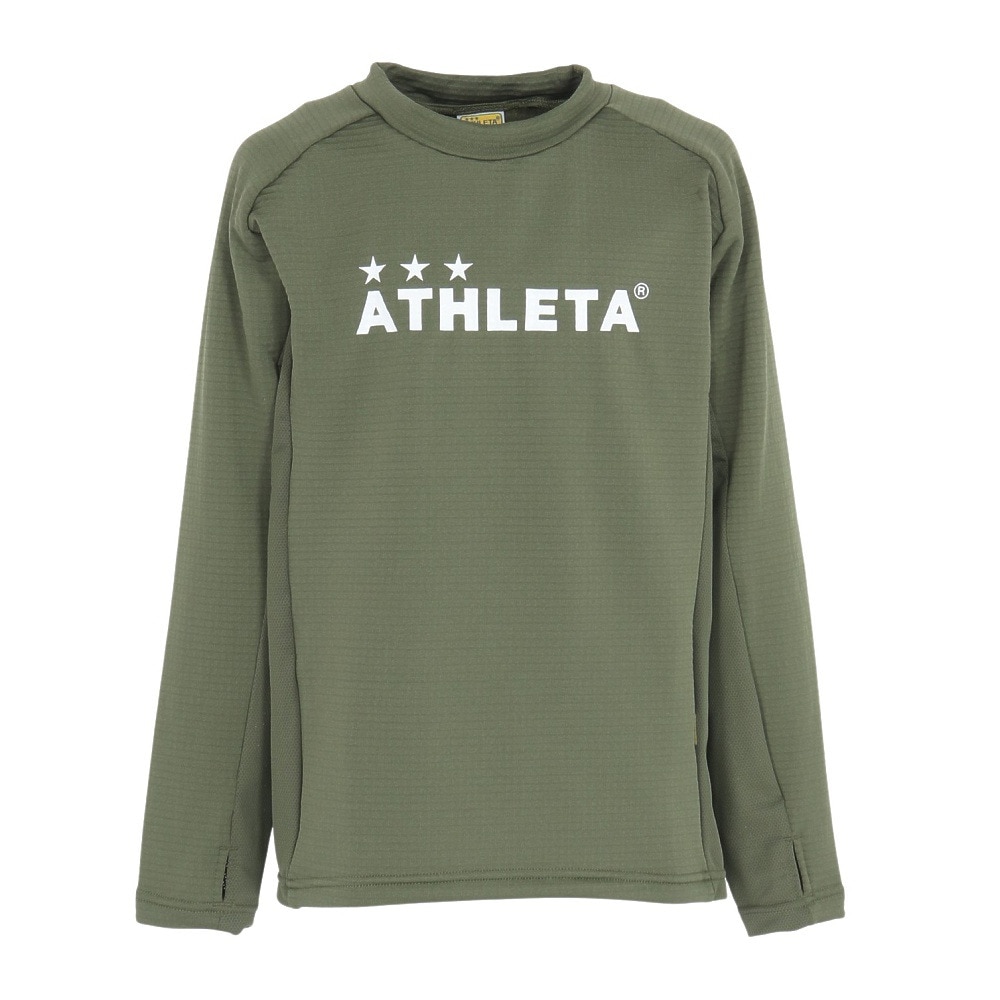 アスレタ（ATHLETA）（キッズ）サッカー フットサルウェア ジュニア グリッド起毛TRシャツ 4160J KHA