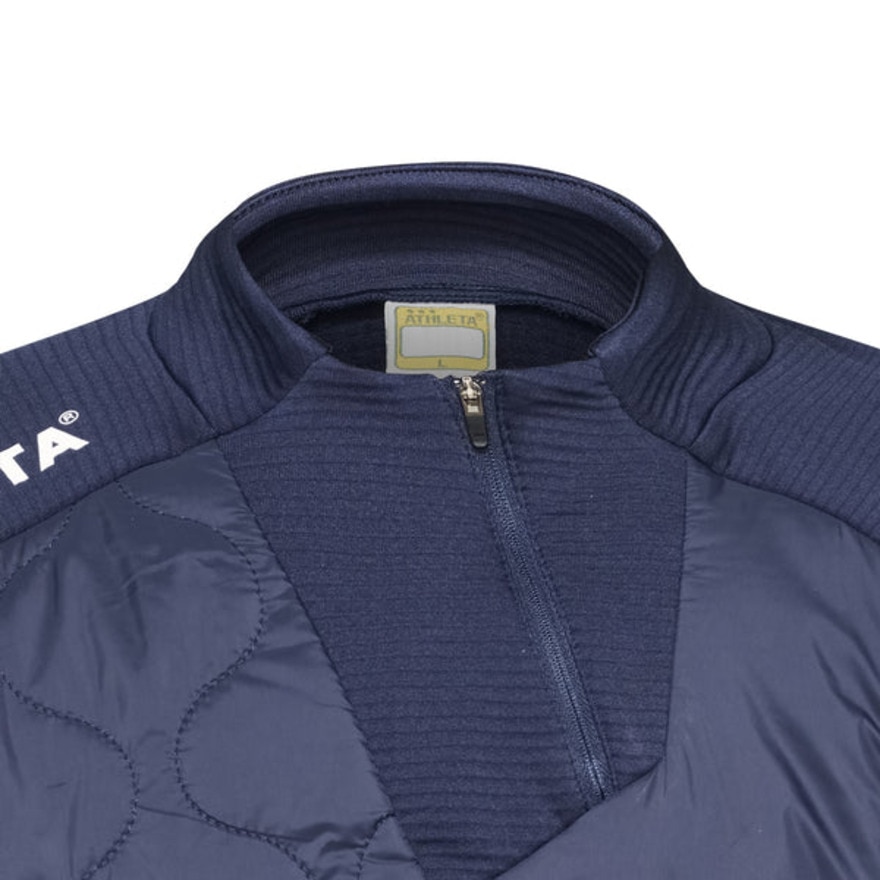 アスレタ（ATHLETA）（キッズ）ジュニア サッカー フットサルウェア グリッド起毛パディングTRシャツ 4161J NVY