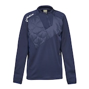 (キッズ)ジュニア サッカー フットサルウェア グリッド起毛パディングTRシャツ 4161J NVY