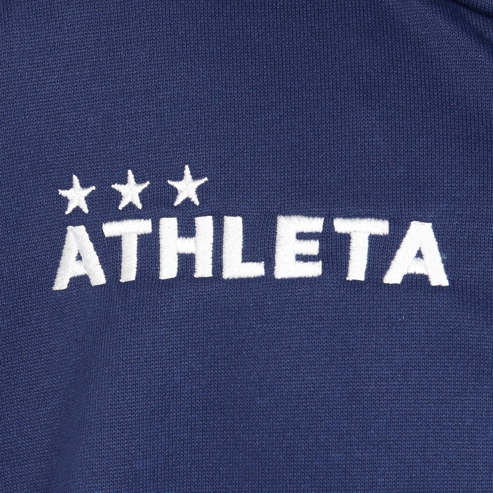 アスレタ（ATHLETA）（キッズ）サッカー フットサルウェア ジュニア 裏毛スウェット ジップパーカー XE-457J NVY