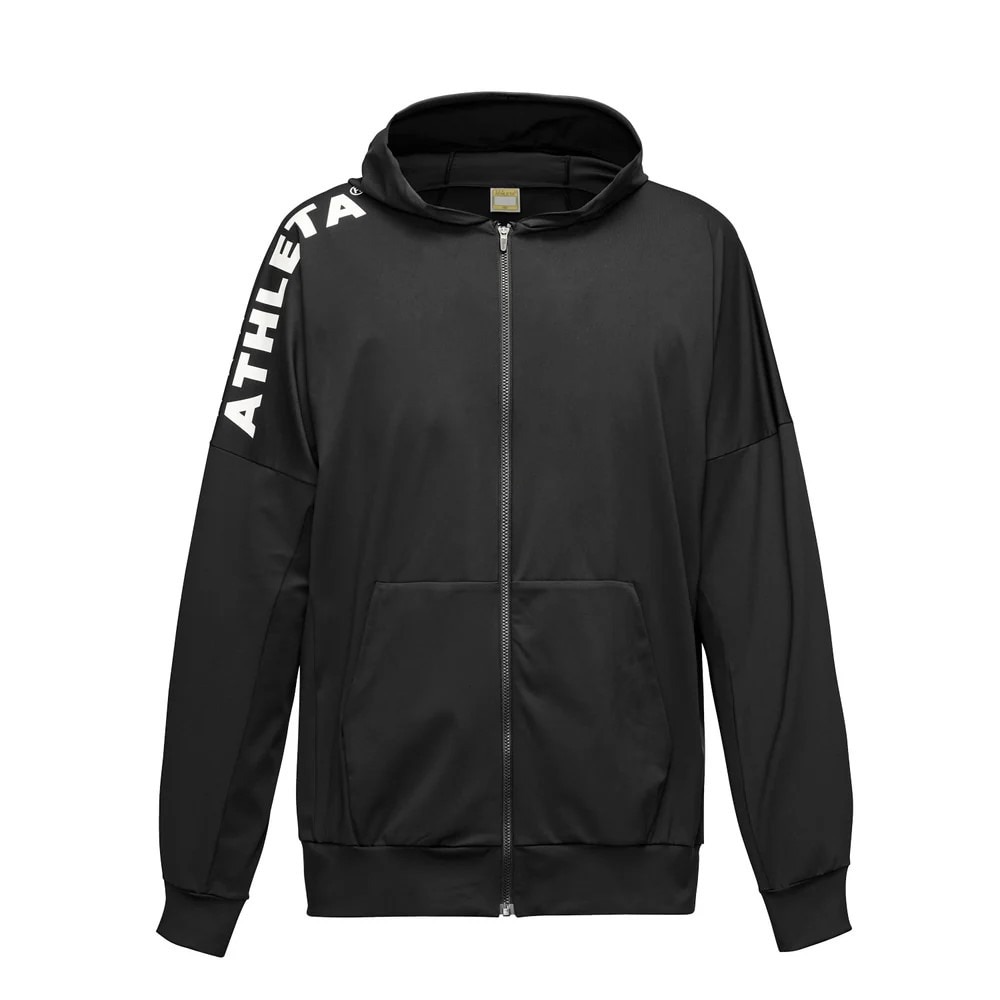 アスレタ（ATHLETA）（キッズ）サッカー フットサルウェア ジュニア プラクール ジップパーカー 3393J BLK