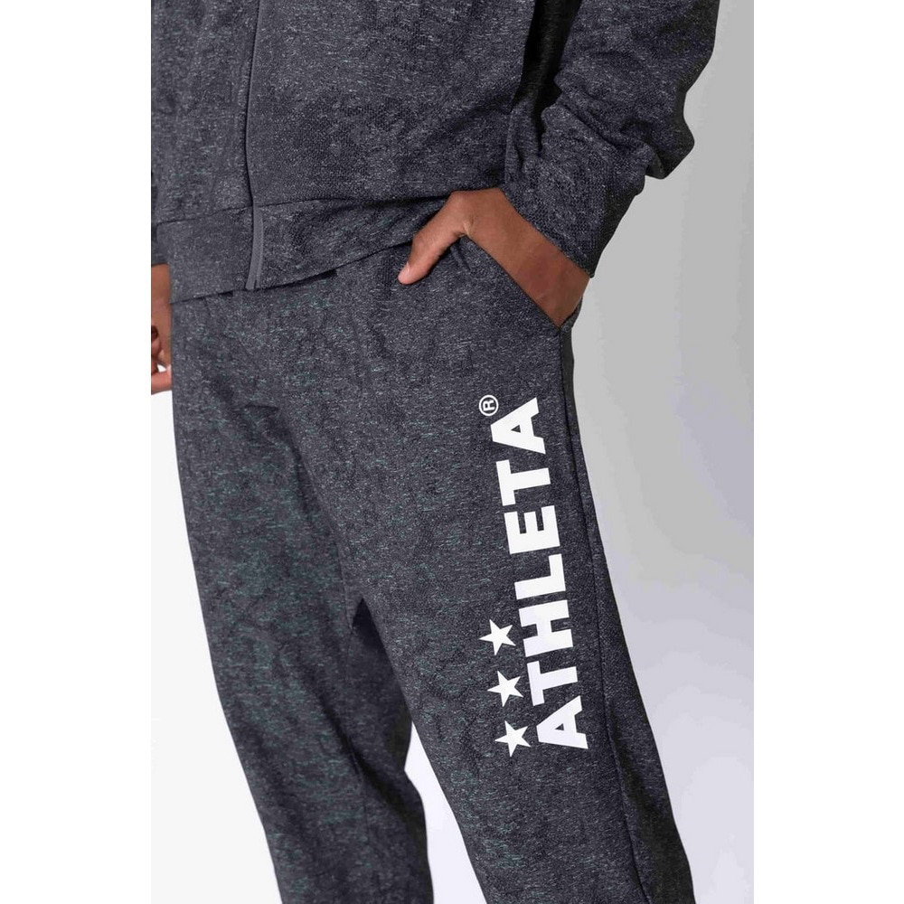 アスレタ（ATHLETA）（キッズ）サッカー フットサルウェア ジュニア ジャガード スウェットパンツ 3383J CGRY 速乾