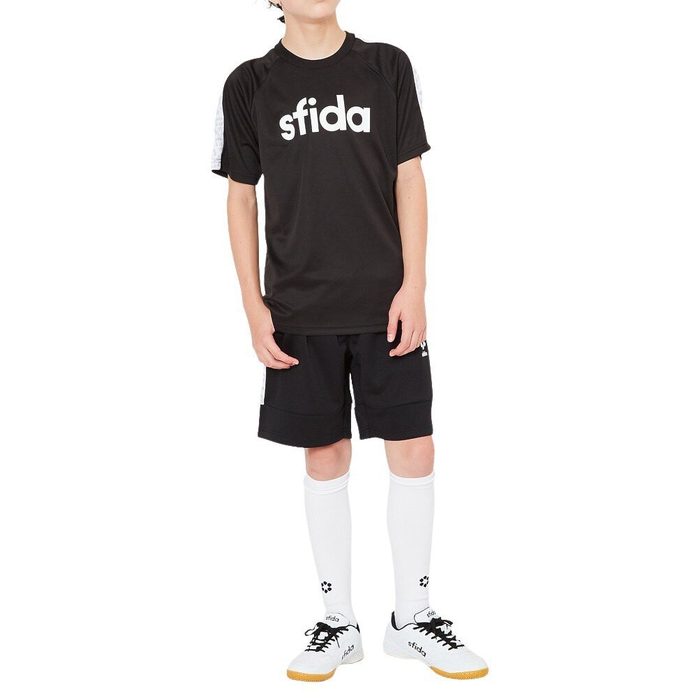 スフィーダ（SFIDA）（キッズ）サッカー ジュニア パンツ BP ウォームアップ ハーフパンツ SA-21815JR 黒