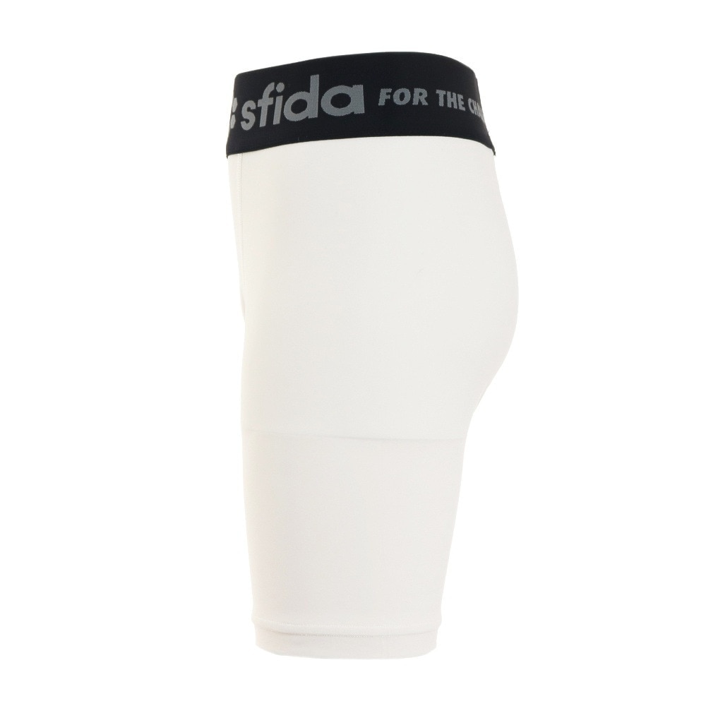 スフィーダ（SFIDA）（キッズ）ジュニア サッカー フットサル BP コンプレッションベースレイヤーハーフタイツ SA-21828JR WHT 冷感 速乾