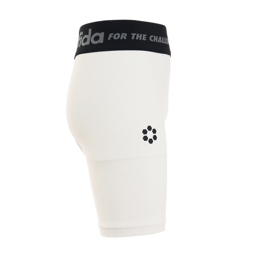 スフィーダ（SFIDA）（キッズ）ジュニア サッカー フットサル BP コンプレッションベースレイヤーハーフタイツ SA-21828JR WHT 冷感 速乾