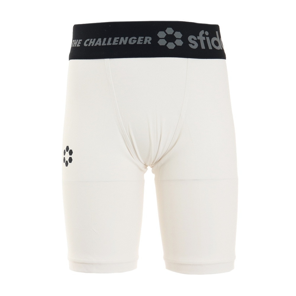 スフィーダ（SFIDA）（キッズ）ジュニア サッカー フットサル BP コンプレッションベースレイヤーハーフタイツ SA-21828JR WHT 冷感 速乾