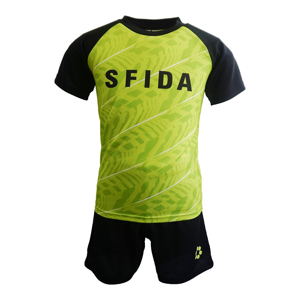 スフィーダ（SFIDA）（キッズ）キッズプラシャツ ショーツスターターセット 上下セット SA-24112JR ADLIM/BLK