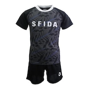 スフィーダ（SFIDA）（キッズ）キッズプラシャツ ショーツスターターセット 上下セット SA-24112JR BLK