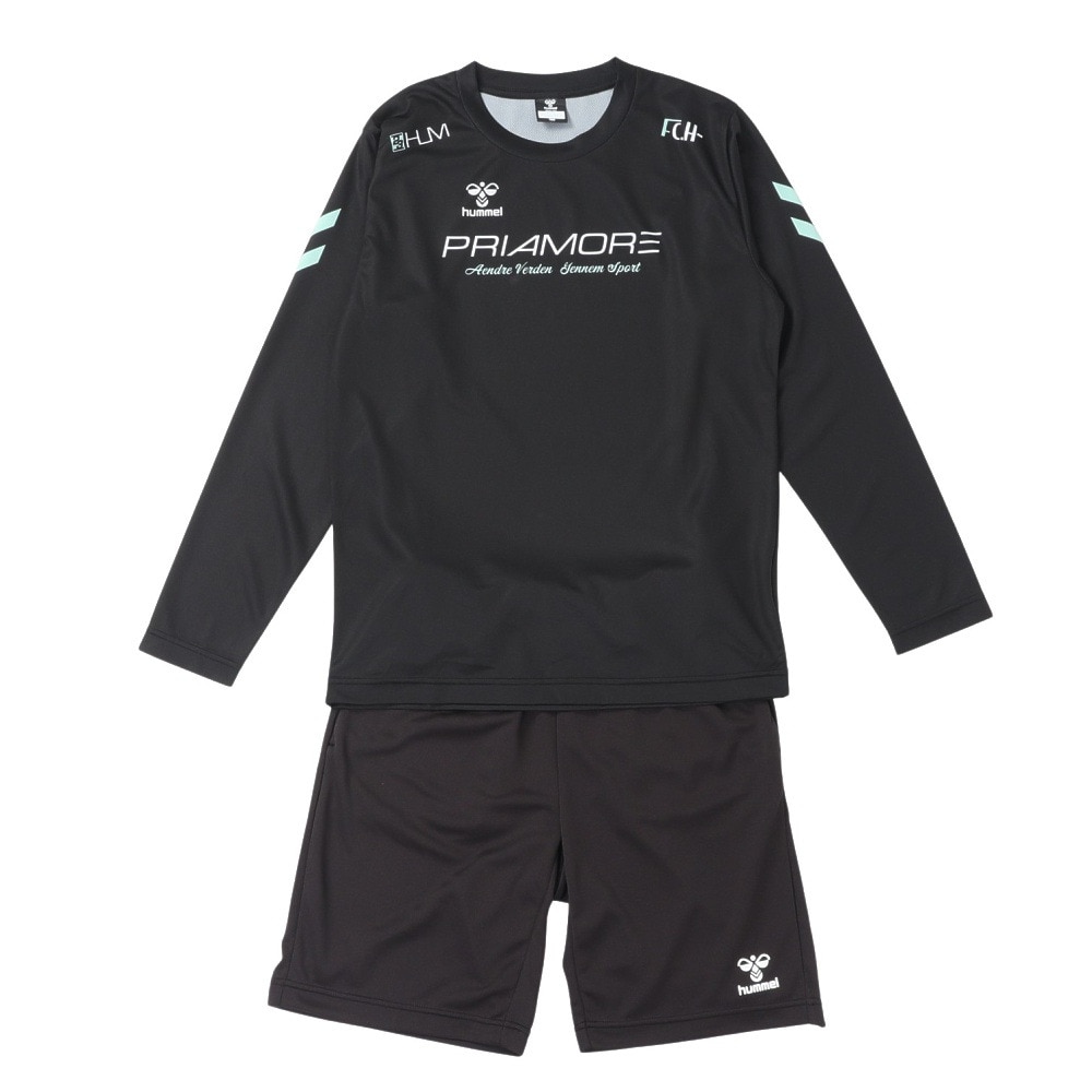 ヒュンメル（hummel）（キッズ）プリアモーレ 長袖プラクティスセット HJP7200SP-90
