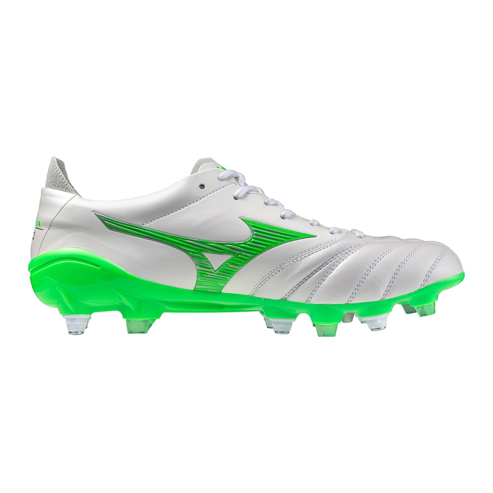 ミズノ（MIZUNO）（メンズ、レディース）サッカースパイク 土 天然芝 人工芝用 モレリアネオ 4 JAPAN MIX 緑 P1GC253037 お一人様一点まで