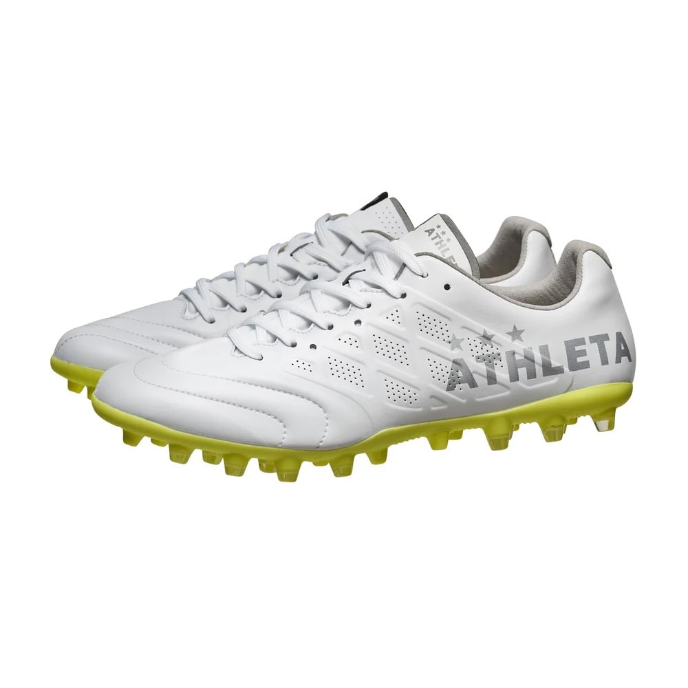 アスレタ（ATHLETA）（メンズ、レディース）サッカースパイク 天然芝・人工芝・土グラウンド用 ファズ MG 10026 WHT