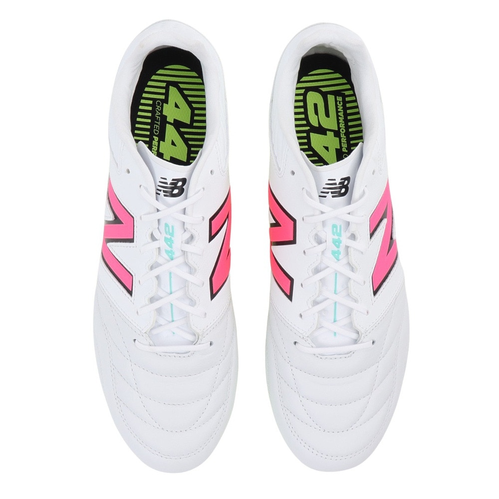 ニューバランス（new balance）（メンズ）サッカースパイク ハードグラウンド用 サッカーシューズ 442 v2 Pro HG WH2 MS41HWH2 2E