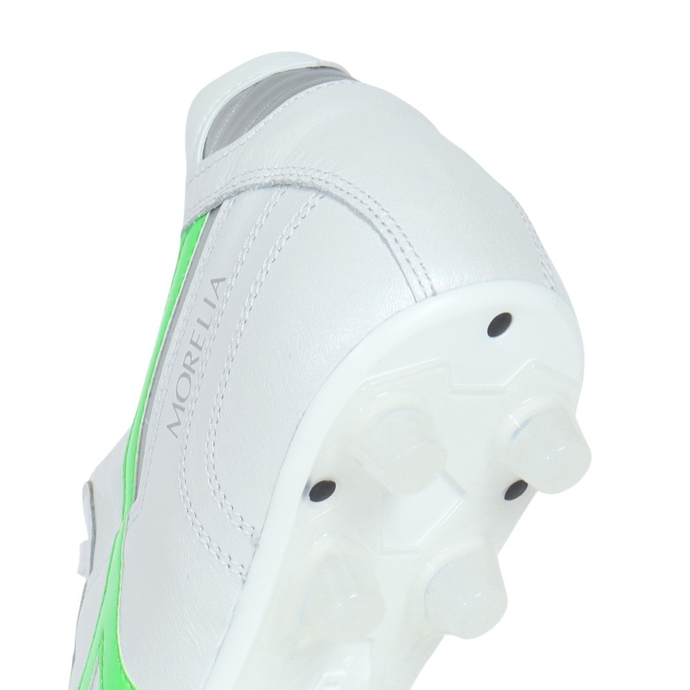 ミズノ（MIZUNO）（メンズ、レディース）サッカースパイク 土 天然芝 人工芝用 モレリア II JAPAN 緑 P1GA250137 お一人様一点まで